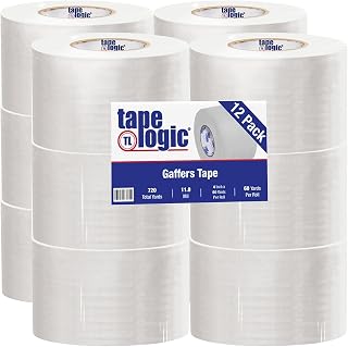 4" x 60 yds. White Tape Logic 11 Mil Gaffers Tape