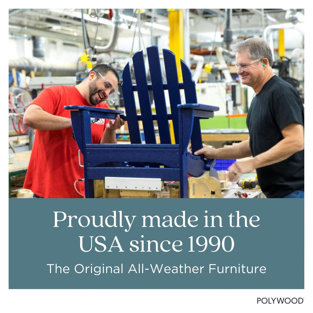 Contemporary Modern Oversized Adirondack Chair in Lemon by Polywood – Plastic, Lemon, Model AD7022LE