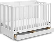 Graco Melrose 5-in-1 Convertible Crib with Drawer, White