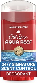 Old Spice Aluminum Free Deodorant for Men, 24/7 Odor Protection, 24/7 Freshness & Lasting Scent, Aqua Reef with Cypress Scent, 3.0 oz