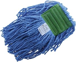 HUBERT Blue Microfiber Medium Mop Head with 5" Headband, 3 per Pack