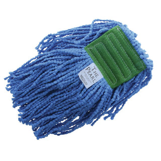 Blue Microfiber Medium Mop Head with 5" Headband by HUBERT – Microfiber, Blue, Pack of 3, Model AWM55MB5