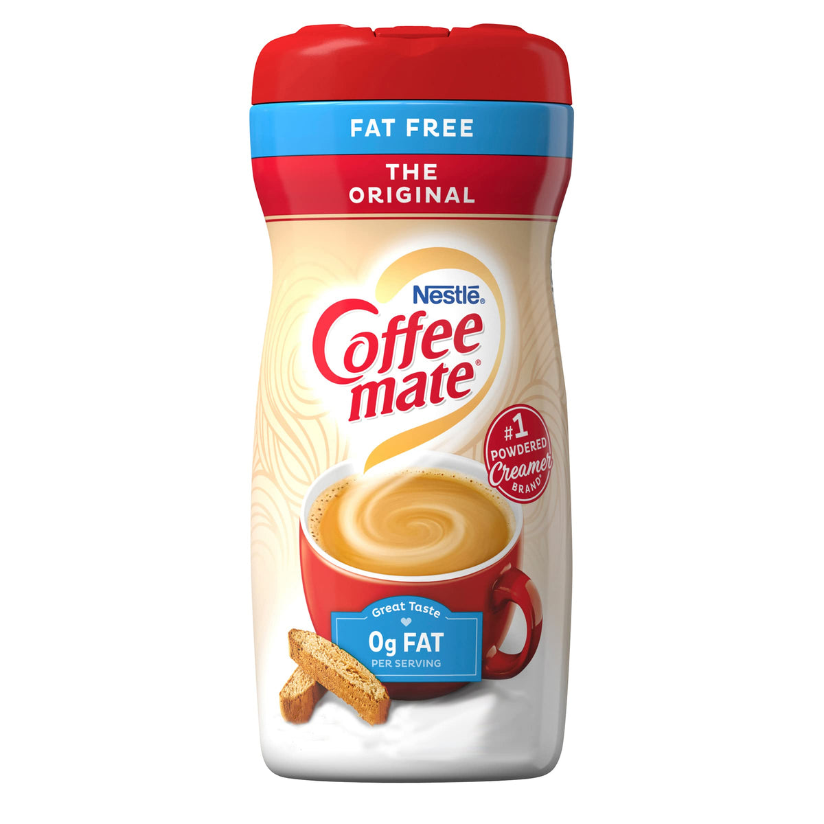 Coffee Mate Fat Free Original / 16 Ounce (Pack of 6) / 6 Coffee Creamers