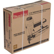 7/16" Medium Crown Stapler by Makita – Medium, Metal, Teal, Silver, Black, Model AT1150A
