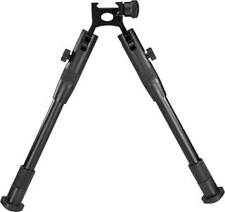 BarskaBarska High Profile Adjustable Bipod 8 to 10 Inch with Foldable Legs for Picatinny Rail or Swivel Stud Mount