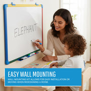 Schoolmate Dry Erase Whiteboard by MasterVision – 36" x 24", Multicolor, Model MB0707866