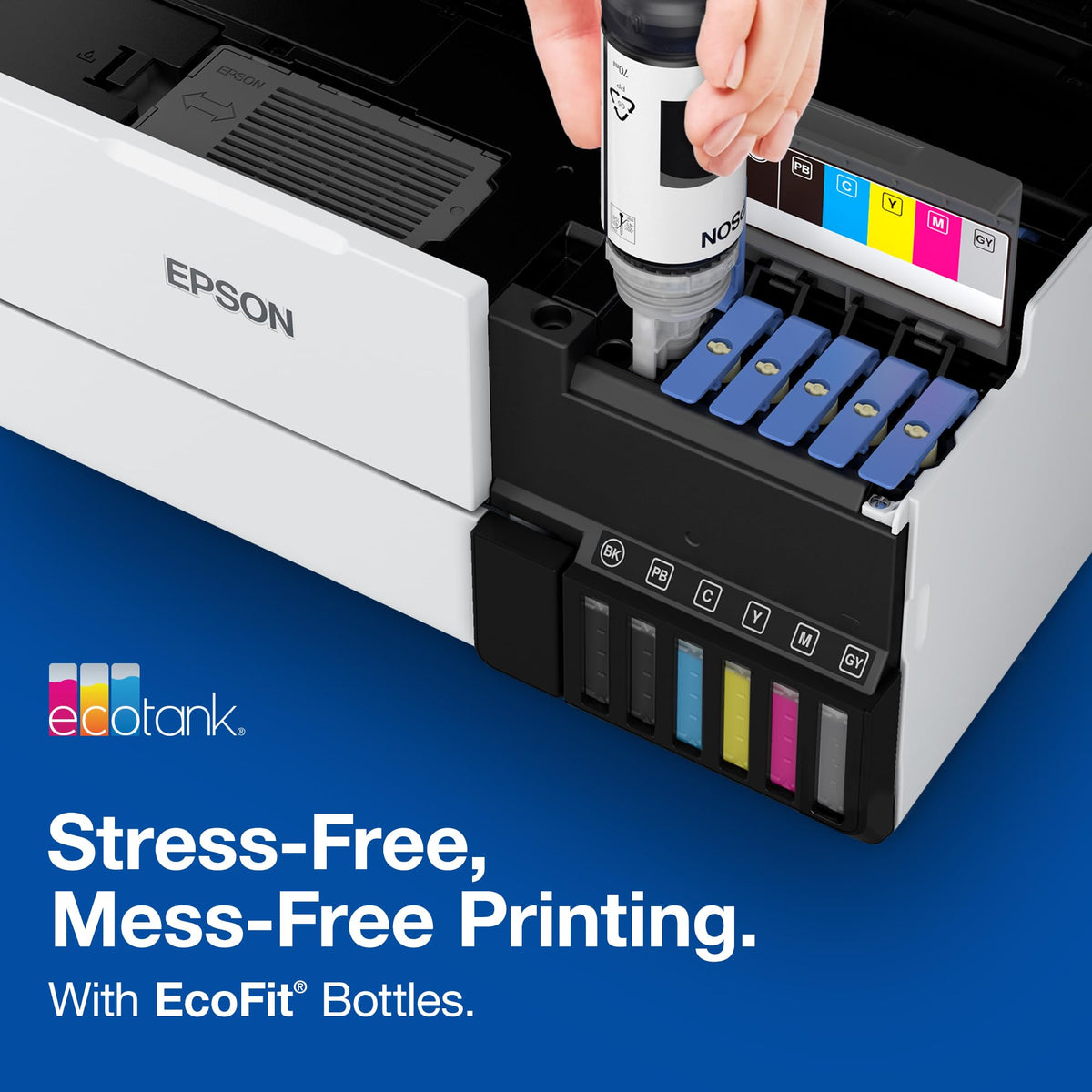 552 EcoTank Ink Ultra-high Capacity Bottle Yellow () Works with ET by Epson – Standard, Yellow, Model T552420-S