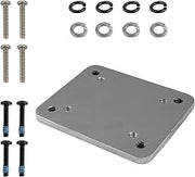 RAM MOUNTS Backing Plate for Drill-Down Mounts with AMPS Pattern | Steel reinforcement plate with 4-hole AMPS and 2" x 2.5" hole patterns, includes mounting hardware