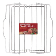 HIC Kitchen Adjustable Roasting Rack, Chrome Steel, 7 Heights, 11.5 x 10.5 Inches
