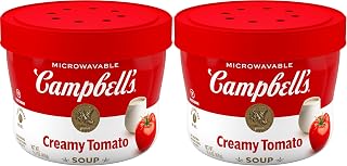 Campbell's Creamy Tomato Soup, 15.4 Oz Microwavable Bowl (Pack of 2)
