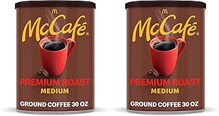 McCafe Premium Roast, Medium Roast Ground Coffee, 30 oz Canister (Pack of 2)