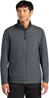 SPORT-TEK Unisex Teknical Hybrid Jacket | Light Insulated Zip Up Jacket for Men & Women, Water Repellent, Adjustable Hem