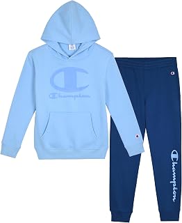Champion Boys Jogger Set Fleece Hoodie and Sweatpants Tracksuit