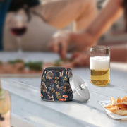 Hedgehog Mushroom Pattern Splash Ashtray with Lid by ALAZA – Stainless Steel, C3763, Model g541058216p1082c1149s2657