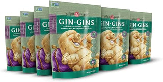 GIN GINS Original Ginger Chews Made w/ Fresh Ginger 3oz 12Pk