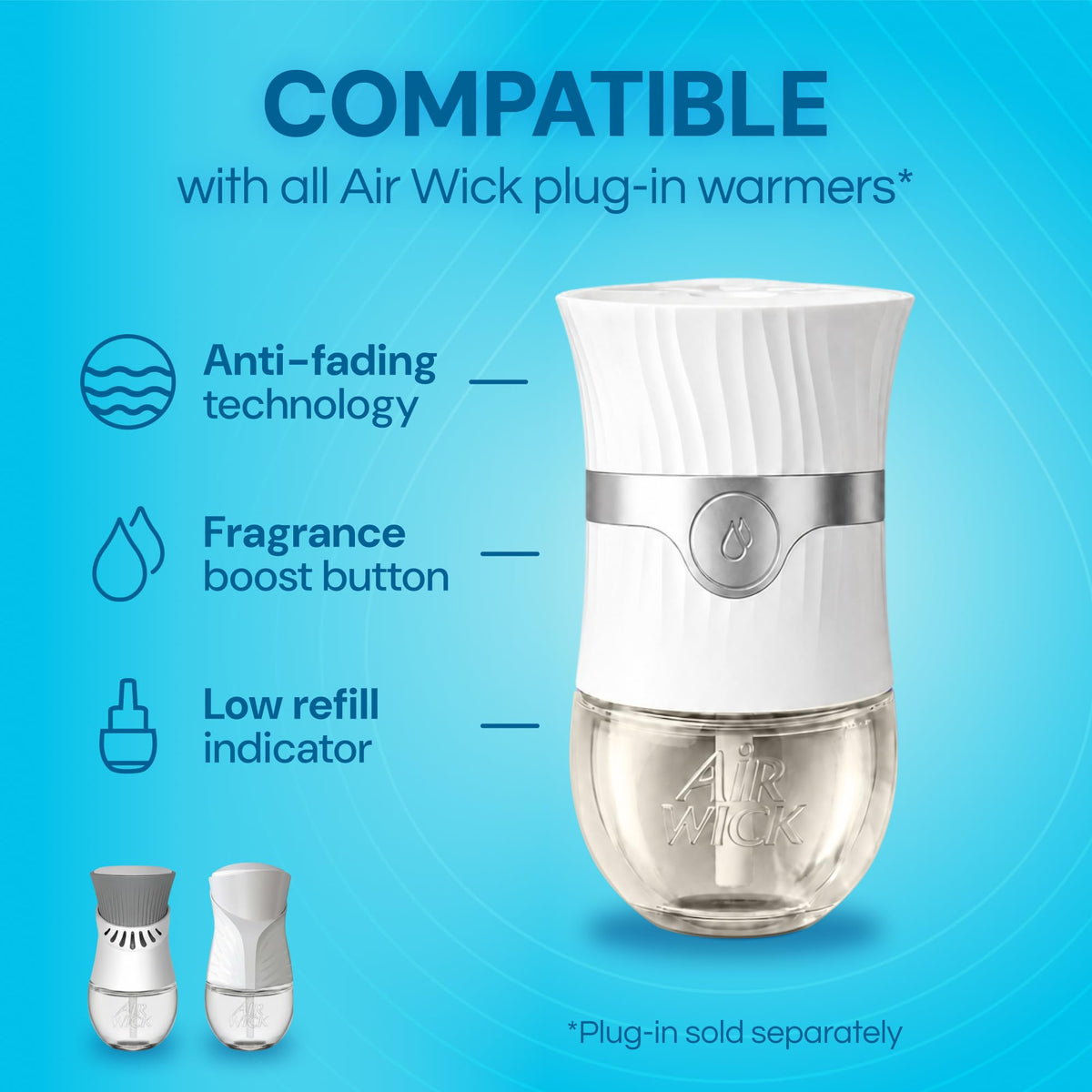 Plug In Refills with Essential Oils by Air Wick – 1 Count (Pack of 10), Transparent, Pack of 10, Model 6233801924