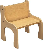 Tot Mate 15" Contemporary Wood Composite Activity Chair in Beige/Natural