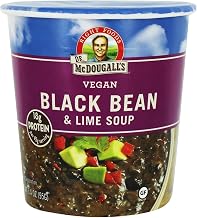 Dr McDougalls Right Foods Black Bean and Lime Big Cup Soup, 3.4 Ounce - 6 per case.6