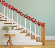 Lvydec Maple Leaf Fall Garland, 5.9 Feet Per Strand, Set of 2 in Dark Red
