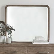 Liberty Furniture South Bend Landscape Mirror Contemporary Wood Framed 42" x 36" - Burnished Clay