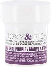 Roxy & Rich Natural Fat Dispersible Powder Food Color, 5 Grams Purple