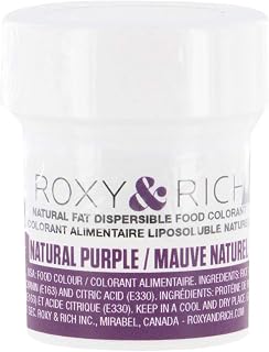 Roxy & Rich Natural Fat Dispersible Powder Food Color, 5 Grams Purple