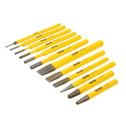 Punch & Cold Chisel 12 Pc. Set by STANLEY – One Size, Blend, Black, Yellow, Model 16-299