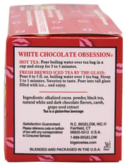 Bigelow Tea White Chocolate Obsession Tea / 20 Count (Pack of 6) / Filled Caramels