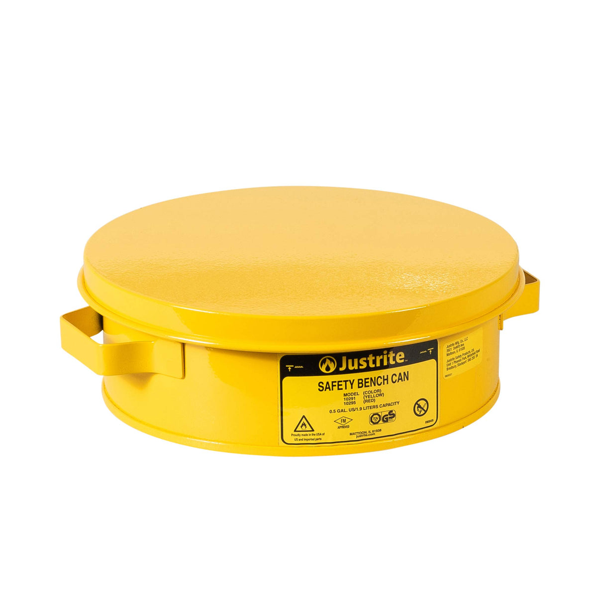 Justrite Yellow / 2 Quart / 2.0 quarts Cans