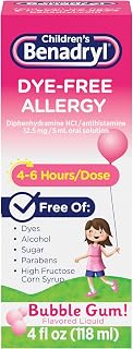 Children's Benadryl Liquid Medicine, 12.5 mg Diphenhydramine HCl, 4 fl. oz