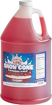 Carnival King Snow Cone Syrup 1 Gallon - Delicious Shaved Ice Flavoring for Slushies, Machines & Parties (Cherry)