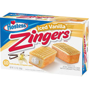 12.7oz Zingers Iced Vanilla Cake by Hostess – 1.27 Ounce (Pack of 20), Pack of 2