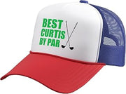 Best Curtis By Par Golfer Name Pun Trucker Hat with Adjustable Mesh Back