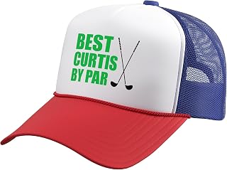 Best Curtis By Par Golfer Name Pun Trucker Hat with Adjustable Mesh Back