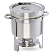 Stainless Steel Marmite Soup Chafer 11qt Round W/ Cover & Fram by Winco – Medium, 11.0 quarts, Stainless Steel