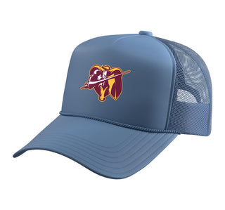 Federal Hocking Lancers Trucker Hat with Adjustable Mesh Back by Federal Hocking High School, Stewart, OH 45778 – Polyester, Light Blue
