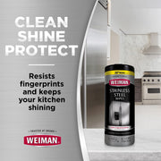 Stainless Steel Wipes - Removes Fingerprints by Weiman – 30 Count (Pack of 1), Black, Pack of 28, Model 04032018_3228-BBB-3.59