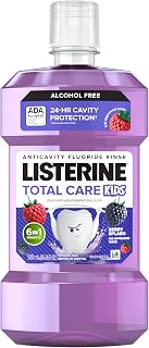 Listerine Total Care Kids Mouthwash, Berry, 16.9 fl. oz/500 mL