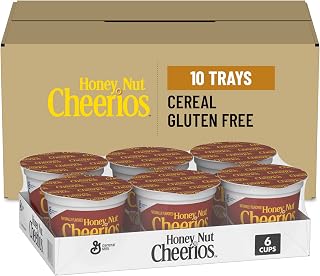 General Mills Honey Nut Cheerios Cereal Single-Serve 1.8oz Cup pack of 6