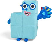Learning Resources Numbered Block Interactive Plush Singing Five Counter, from 3 Years, Lit Toy, 12 Phrases, Numberblocks Song, HM95352-UK, Blue, One Size
