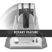 Waring Double Belgian Waffle Maker | 120 V, 1400W / 18x11x12 / Silver Commercial Waffle Makers
