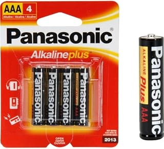 Panasonic AAA Alkaline Plus Battery Retail Pack - 4 Pack