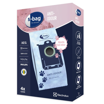 s-Bag Original Vacuum Cleaner Bags by Electrolux – 3.5 liters, Synthetic, Multi-coloured, Model E203S