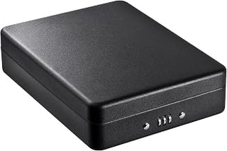 BARSKA Combination Compact Gun Safe, Black | Solid steel construction with combination lock and security cable for money, passports and jewelry