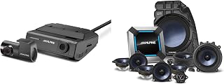 Alpine PSS-TSLA-223-11/13-Speaker Complete Sound System Upgrade Compatible with 2022-Up Tesla Model 3 & DVR-C320R Dash Cam Bundle