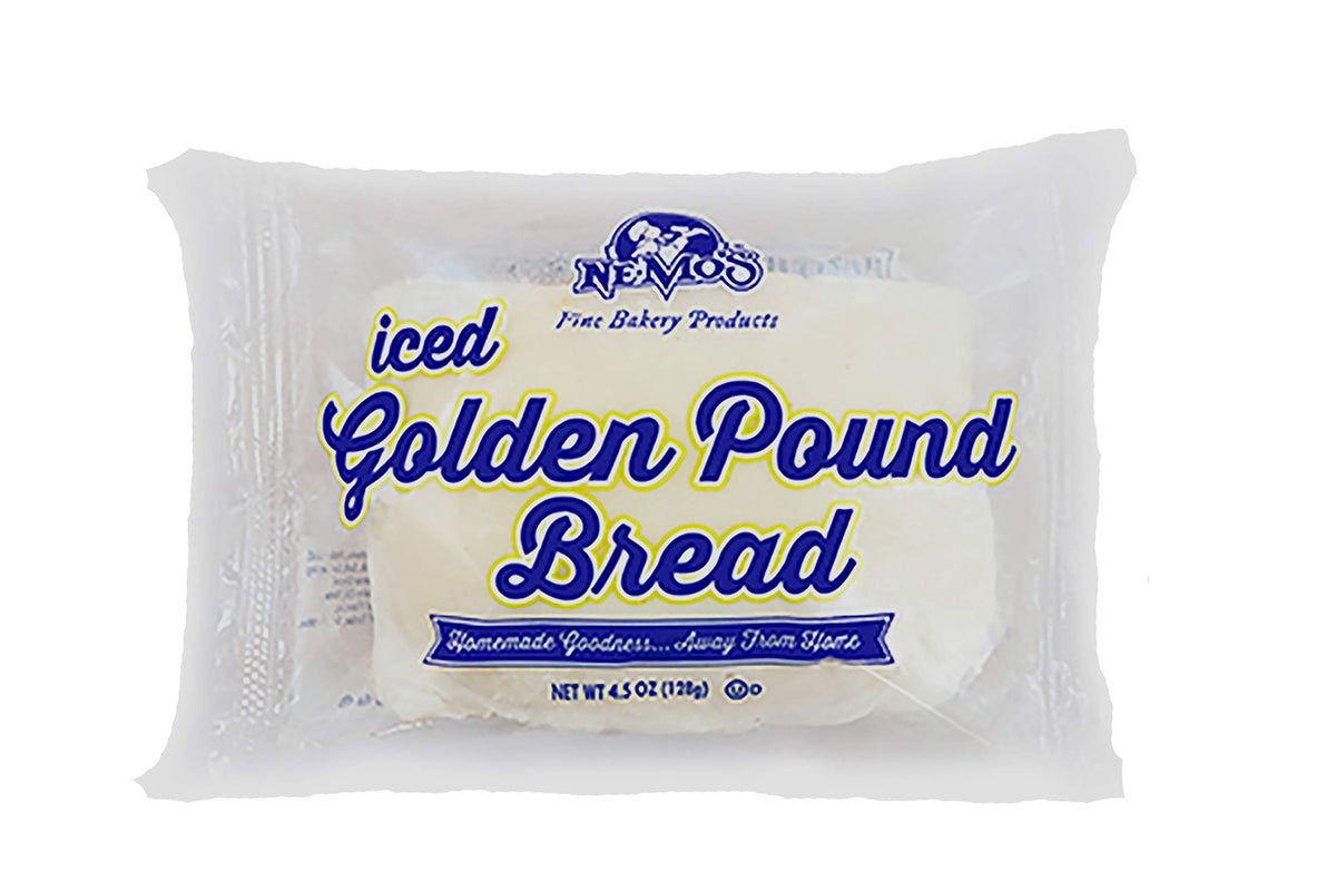 Bakery Iced Golden Pound Bread - 12 Pack by NE-MO'S – 4.5 Ounce (Pack of 12)