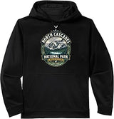 North Cascades National Park Washington Vintage Nature Badge Performance Hoodie