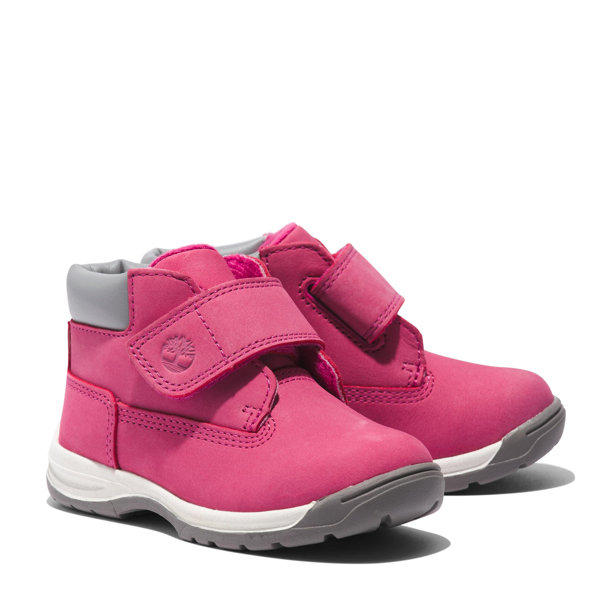 Toddler Timber Tykes Mid Hook & Loop Boot by Timberland – 7 Toddler, Leather, Fuscia Rose