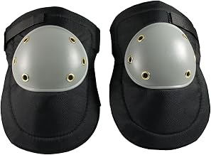 PIP 291-100 Hard Plastic Cap Knee Pads, Large, Black