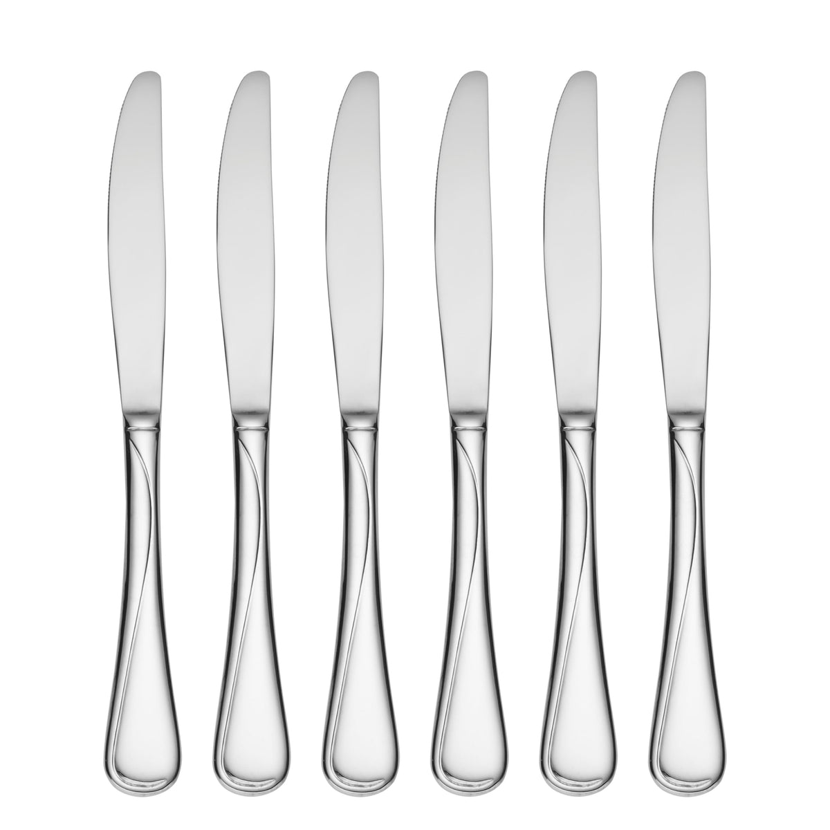 Flight Dinner Knives Silverware Set for by Oneida – Set of 6 (Pack of 6), Alloy Steel, סט כלי כסף, Pack of 6, Model 2865006C